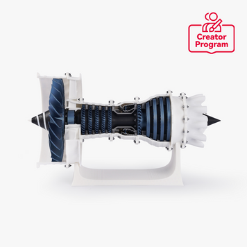 Jet Engine Model Components Kit 006