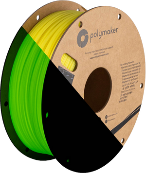 Filament, plastic for 3D printing Polymaker PolyLite™ Luminous PLA, Luminous Yellow, 1 kg