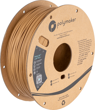 Filament, plastic for 3D printing Polymaker PolyLite™ LW-PLA, Wood, 0,8 kg