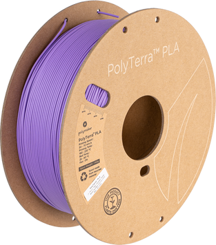 Polymaker PolyTerra™ PLA, Lavender Purple, 1 кг — фіолетовий філамент, пластик для 3д-друку PM70852 фото