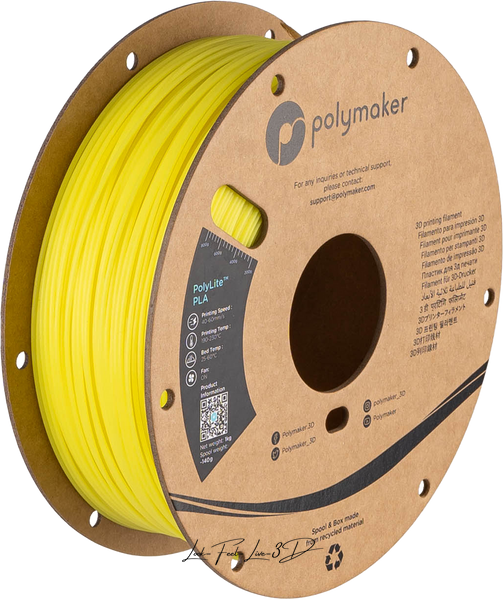 Polymaker PolyLite™ Luminous PLA, Luminous Yellow, 1 кг — філамент, пластик для 3д-друку PA02093 фото