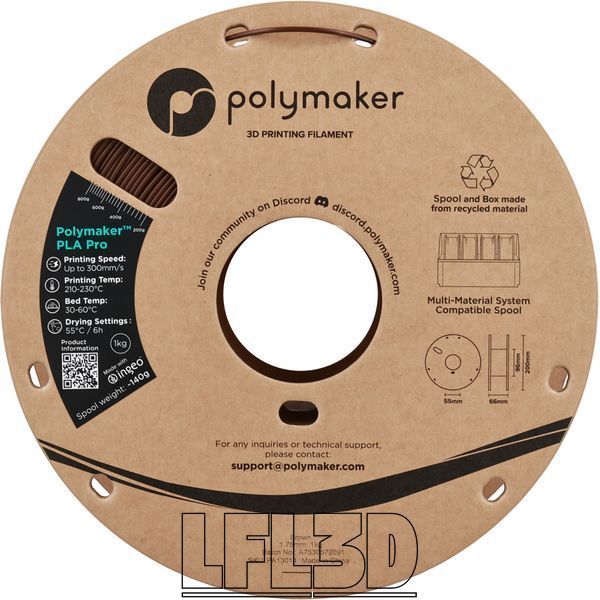 Polymaker&trade; PLA Pro, Brown, 1 kg PA13014 photo