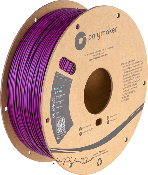 Polymaker PolyLite™ Metallic PLA Pro, Metallic Magenta, 1 кг — рожевий філамент, пластик для 3д-друку PA07052 фото