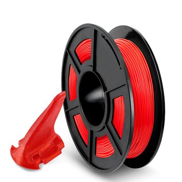 Filament, plastic for 3D printing SUNLU TPU, Red, 0,5 kg