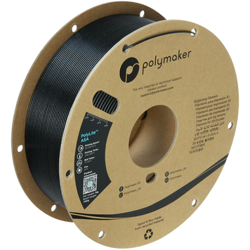 Filament, plastic for 3D printing Polymaker PolyLite™ Galaxy ASA, Galaxy Black, 1 kg