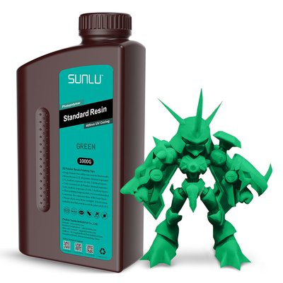 SUNLU Standard Resin, Green, 1 кг — смола для фотополімерного 3д-друку SUNLU0190 фото