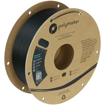 Polymaker PolyLite™ Metallic PLA Pro, Metallic Black, 1 кг — чорний філамент, пластик для 3д-друку PA07058 фото