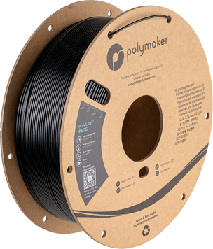 Filament, plastic for 3D printing Polymaker PolyLite™ PETG, Black, 1 kg