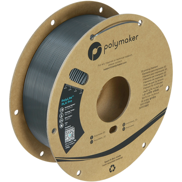 Filament, plastic for 3D printing Polymaker PolyLite™ PLA Pro, Dark2 Grey, 1 kg