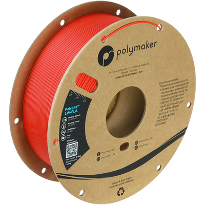 Polymaker PolyLite™ LW-PLA, Bright Red, 0,8 кг — філамент, пластик для 3д-друку PA08010 фото