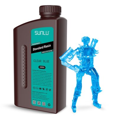SUNLU Standard Resin, Clear Blue, 1kg