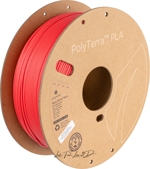 Polymaker PolyTerra™ PLA, Pastel Watermelon, 1 кг — червоний філамент, пластик для 3д-друку PM70943 фото