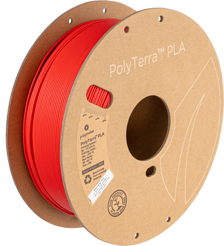 Polymaker PolyTerra™ PLA, Lava Red, 1 кг — червоний філамент, пластик для 3д-друку PM70826 фото