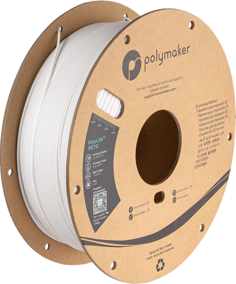 Polymaker PolyLite™ PETG, White, 1 кг — філамент, пластик для 3д-друку PB01002 фото