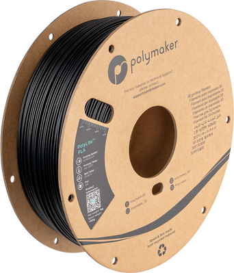 Polymaker PolyLite™ PLA, Black, 1 кг — філамент, пластик для 3д-друку PA02001 фото