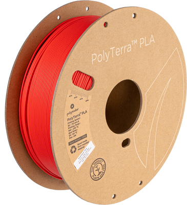 Filament, plastic for 3D printing Polymaker PolyTerra™ PLA, Lava Red, 1 kg