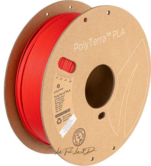 Polymaker PolyTerra™ PLA, Lava Red, 1 кг — філамент, пластик для 3д-друку PM70826 фото