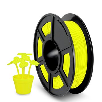 Filament, plastic for 3D printing SUNLU TPU, Yellow, 0,5 kg