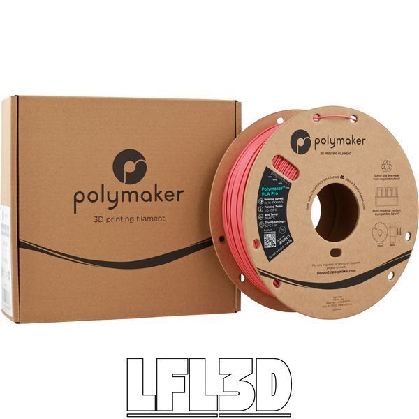 Polymaker&trade; PLA Pro, Light Red, 1 kg PA13020 photo