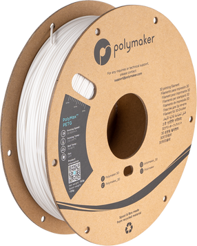 Filament, plastic for 3D printing Polymaker PolyMax™ PETG, White, 0,75 kg