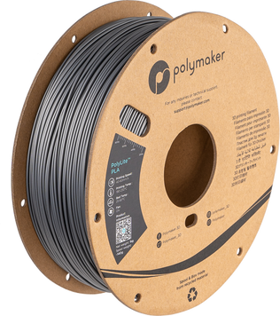 Filament, plastic for 3D printing Polymaker PolyLite™ PLA, Steel Grey, 1 kg