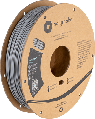 Polymaker PolyMax™ PLA, Grey, 1 кг — філамент, пластик для 3д-друку PA06003 фото