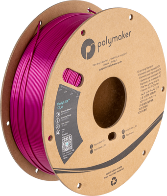 Polymaker PolyLite™ Silk PLA, Silk Magenta, 1 кг — філамент, пластик для 3д-друку PA03004 фото