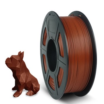 Filament, plastic for 3D printing SUNLU PLA+, Chocolate, 1 kg