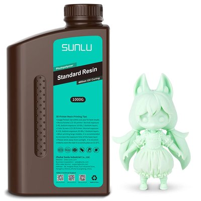 SUNLU Standard Resin, Mint Green, 1 кг — смола для фотополімерного 3д-друку SUNLU0195 фото