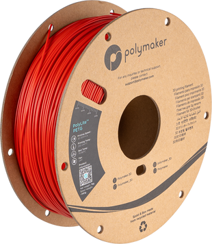 Filament, plastic for 3D printing Polymaker PolyLite™ PETG, Red, 1 kg