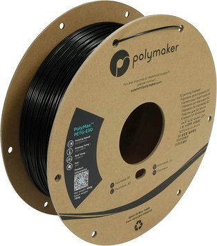 Filament, plastic for 3D printing Polymaker PolyMax™ PETG-ESD, Black, 0,5 kg