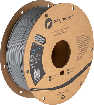 Filament, plastic for 3D printing Polymaker PolySonic™ PLA, Gray, 1 kg