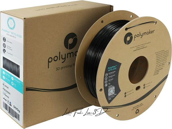 Polymaker PolyMax™ PETG-ESD, Black, 0,5 кг — філамент, пластик для 3д-друку PB03001 фото