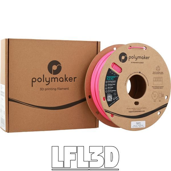 Polymaker&trade; PLA Pro, Magenta, 1 kg PA13022 photo
