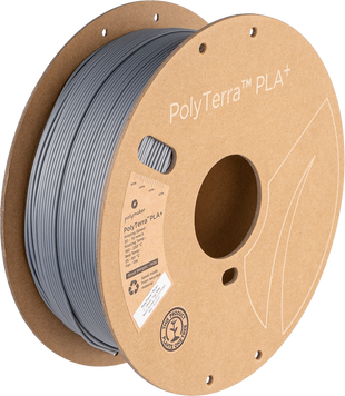 Filament, plastic for 3D printing Polymaker PolyTerra™ PLA+, Grey, 1 kg