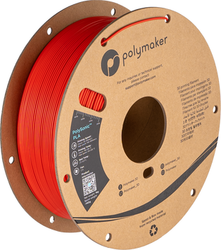 Filament, plastic for 3D printing Polymaker PolySonic™ PLA, Red, 1 kg