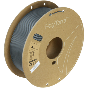 Polymaker PolyTerra™ PLA, Ash Grey, 1 кг — сірий філамент, пластик для 3д-друку PA04033 фото