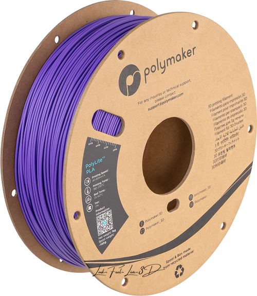 Polymaker PolyLite™ PLA, Purple, 1 кг — фіолетовий філамент, пластик для 3д-друку PA02009 фото