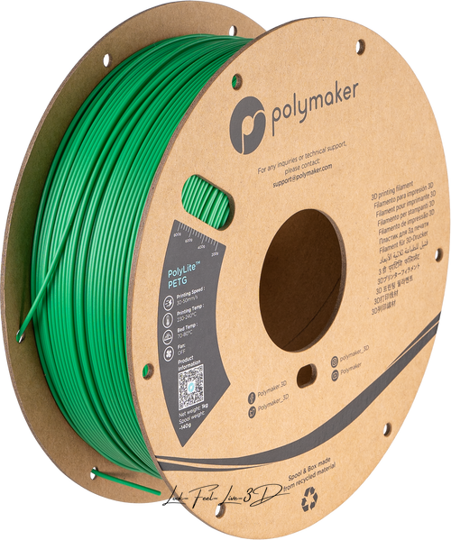 Polymaker PolyLite™ PETG, Green, 1 кг — філамент, пластик для 3д-друку PB01005 фото