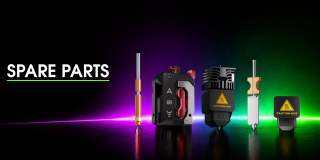 Spare parts for a 3D printer