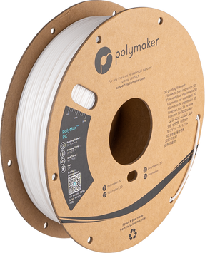 Filament, plastic for 3D printing Polymaker PolyMax™ PC, White, 0,75 kg