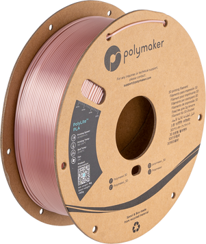 Filament, plastic for 3D printing Polymaker PolyLite™ Silk PLA, Silk Rose Gold, 1 kg