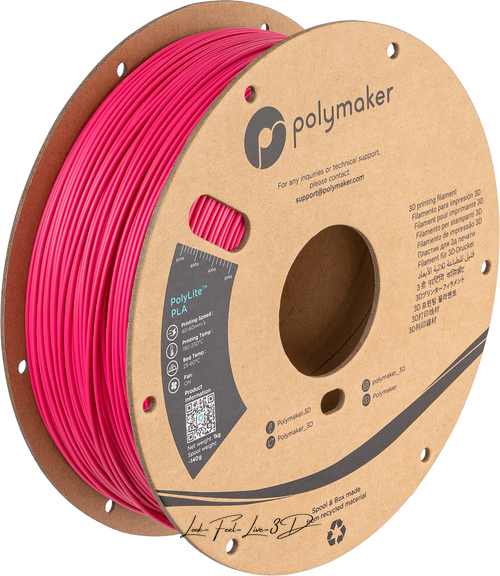 Polymaker PolyLite™ PLA, Magenta, 1 кг — рожевий філамент, пластик для 3д-друку PA02054 фото