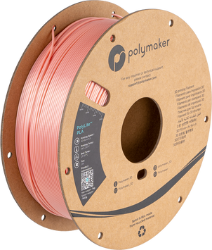 Filament, plastic for 3D printing Polymaker PolyLite™ Silk PLA, Silk Quartz Pink, 1 kg