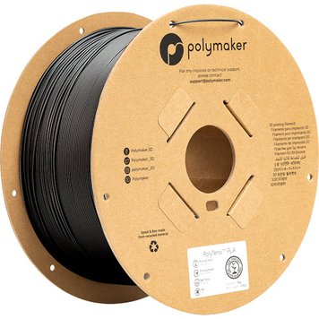 Filament, plastic for 3D printing Polymaker PolyTerra™ PLA, Charcoal Black, 3 kg