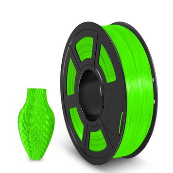 Filament, plastic for 3D printing SUNLU TPU, Transparent Green, 0,5 kg