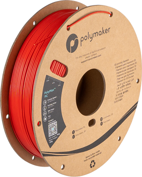 Filament, plastic for 3D printing Polymaker PolyMax™ PC, Red, 0,75 kg