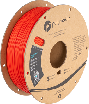 Filament, plastic for 3D printing Polymaker PolyLite™ PLA, Red, 1 kg