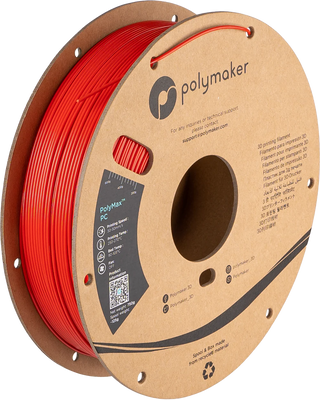 Polymaker PolyMax™ PC, Red, 0,75 кг — філамент, пластик для 3д-друку PC02010 фото