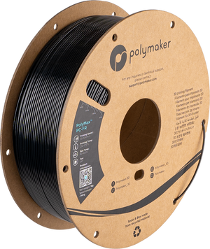 Filament, plastic for 3D printing Polymaker PolyMax™ PC-FR, Black, 1 kg